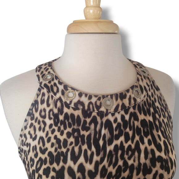 Cable & Guage Animal Print Stretch Sleeveless Top. Size Medium - Picture 6 of 8